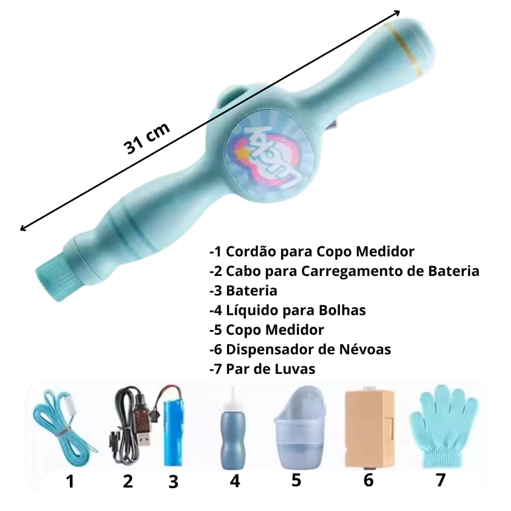 ✨🪄  Brinquedo Infantil Varinha Mágica Bolha De Sabão Com Fumaça ✨