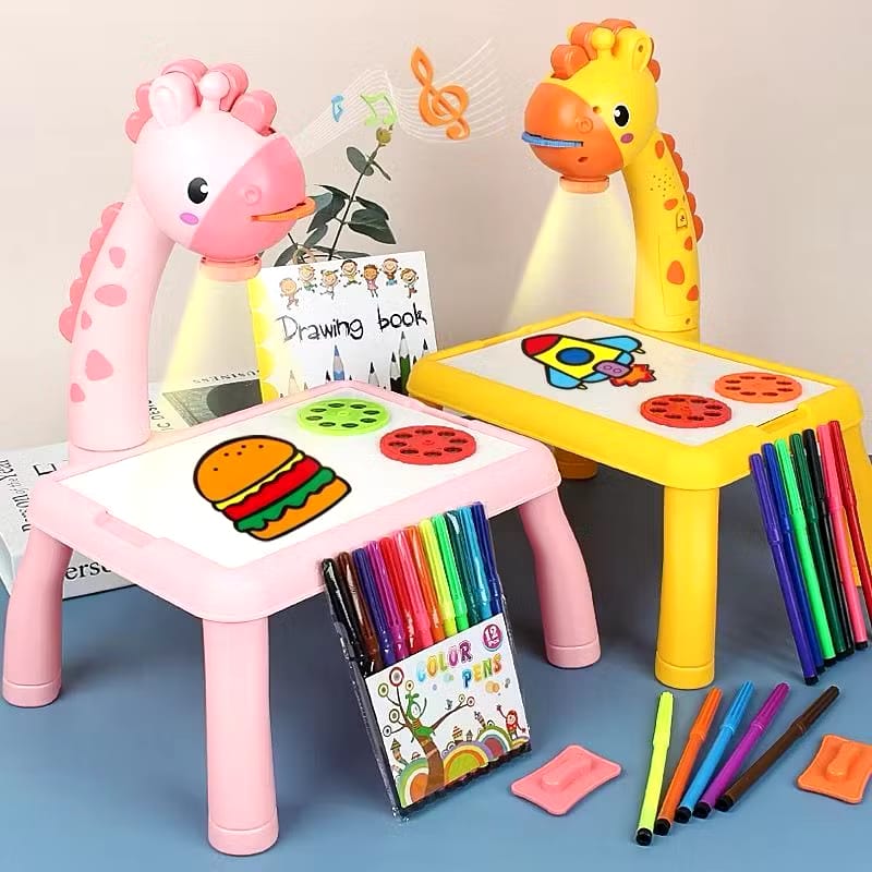 Mesa Mágica Lousa Infantil de Desenho Com Canetinhas