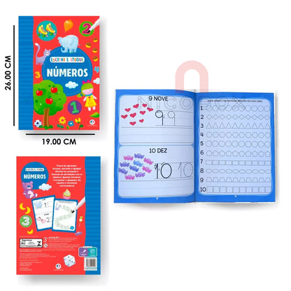 Kit c/ 5 Livros Escreva e Apague Infantil